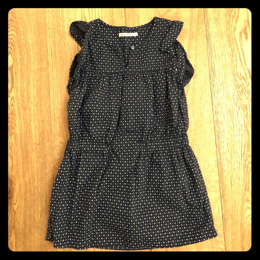 Monoprix girls navy cotton jumper size 3